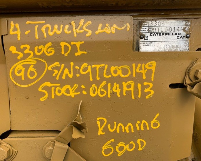 1996 CATERPILLAR 3306 DI ENGINES 300 HP