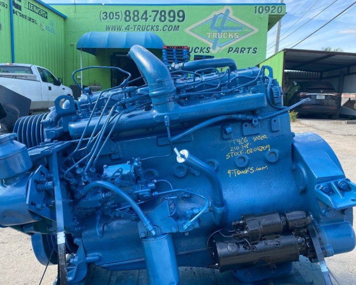 1987 INTERNATIONAL DT466 ENGINE 210 HP