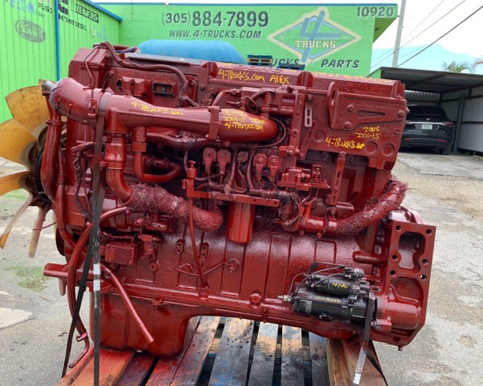 2005 CUMMINS ISX-15 ENGINE 475 HP