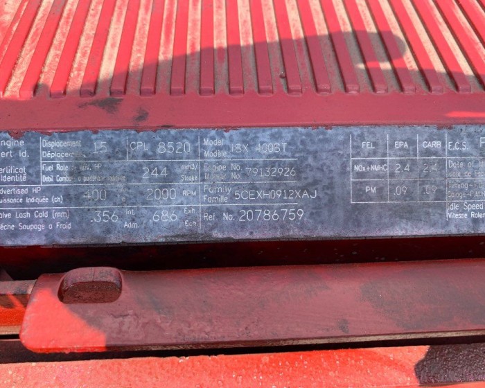2005 CUMMINS ISX15 ENGINE 400 HP