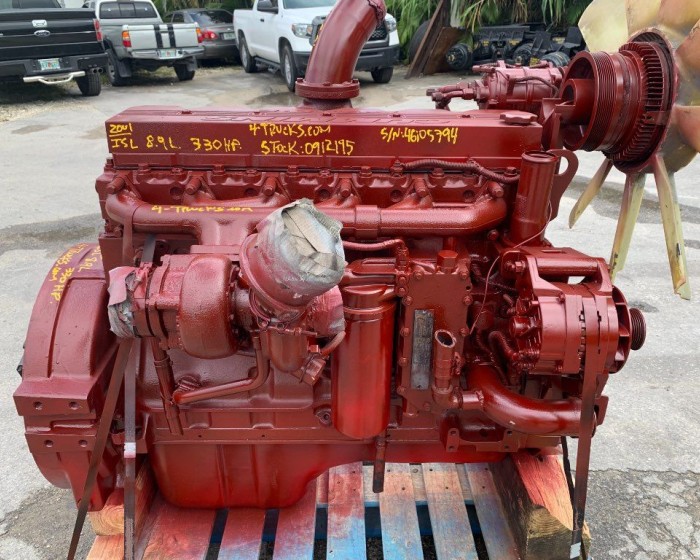 2001 CUMMINS ISL 8.9L ENGINE 330 HP