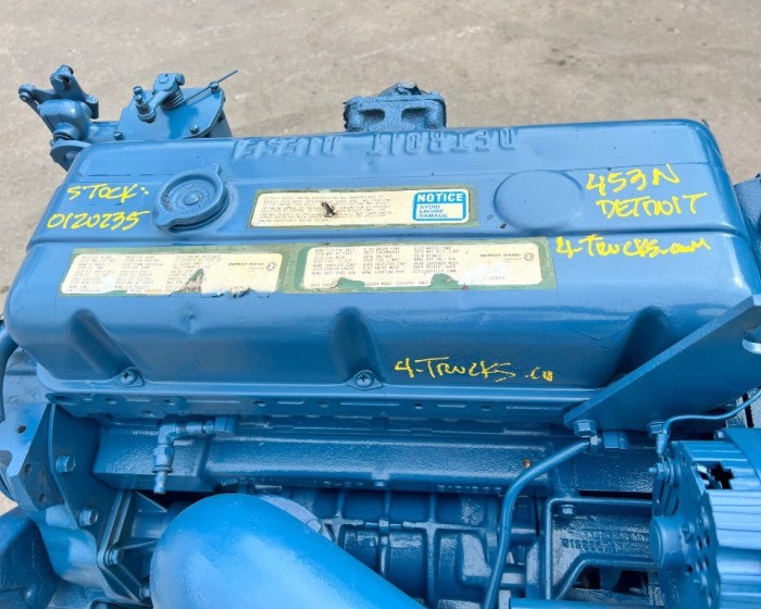 1982 DETROIT 453N ENGINE 129HP