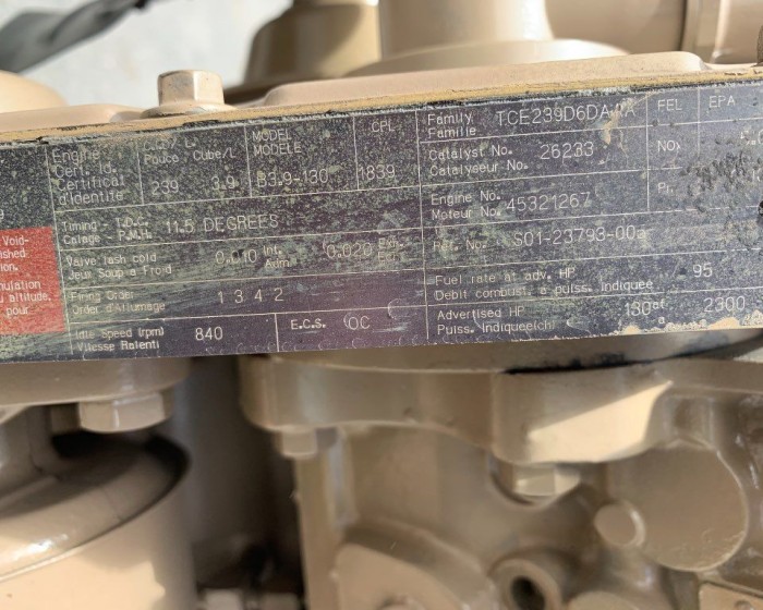 1996 CUMMINS 4BT 3.9L ENGINE 130 HP