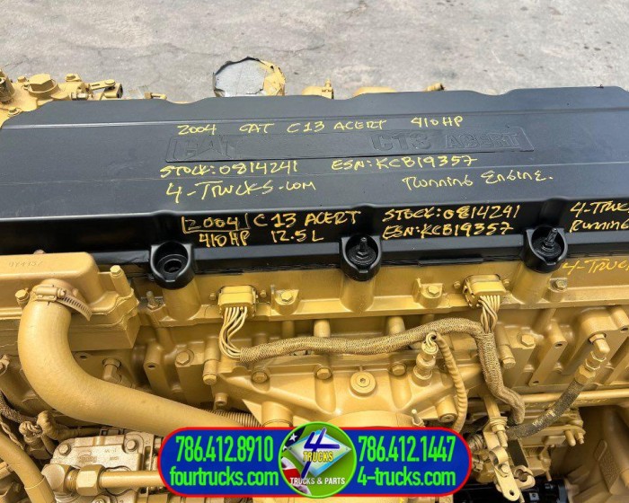 2004 CATERPILLAR C13 ACERT ENGINE 410HP