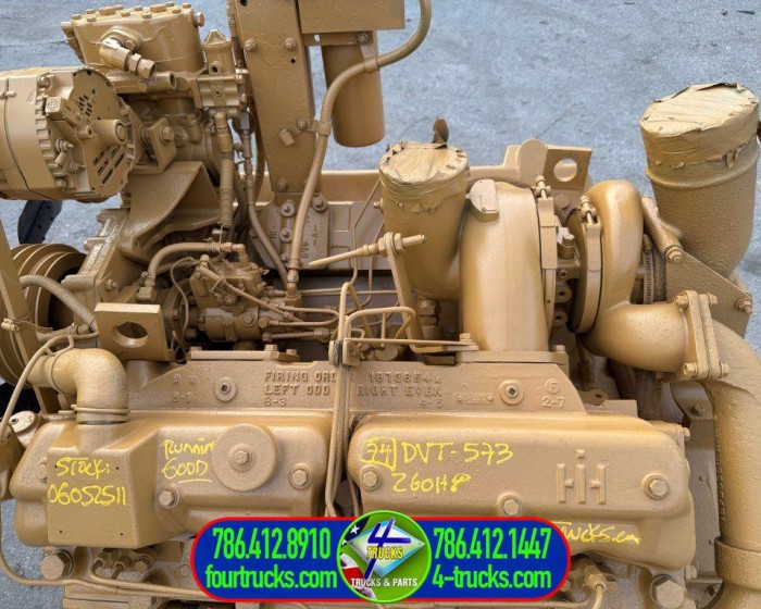 1974 INTERNATIONAL DVT-573 ENGINE 260HP
