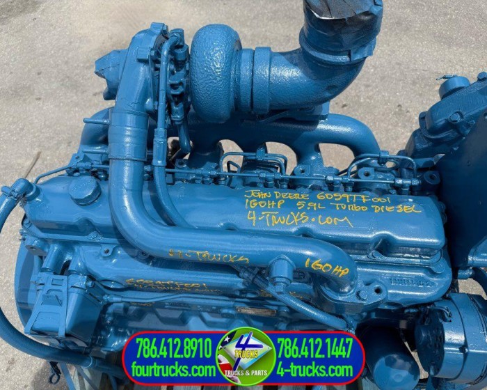 2004 JOHN DEERE 6059T ENGINE 160HP