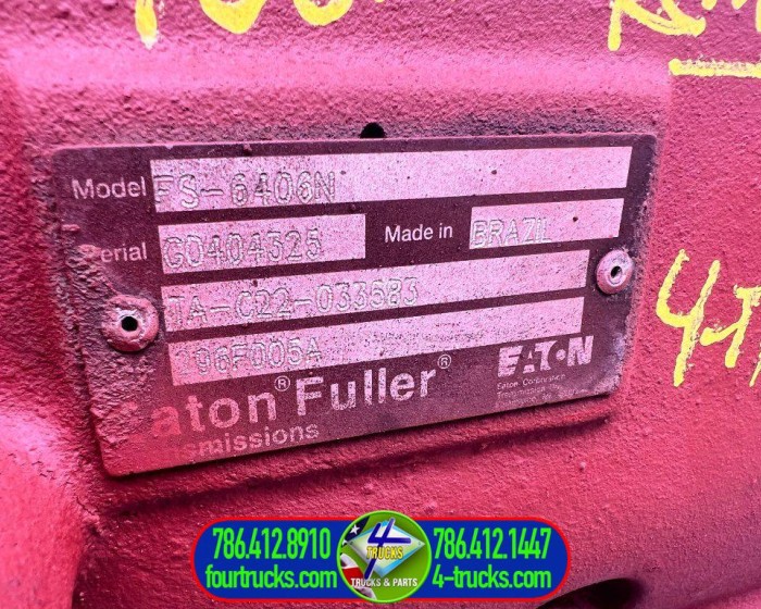 2011 EATON-FULLER FS6406N TRANSMISSIONS 6 SPEED