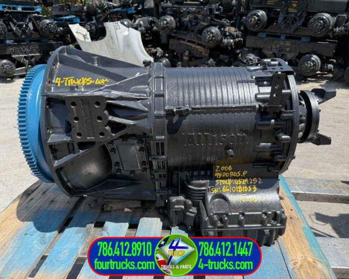 2006 ALLISON 4500RDS_P TRANSMISSIONS TC 521,2.42:1 STALL TORQUE RATIOAUTOMATIC