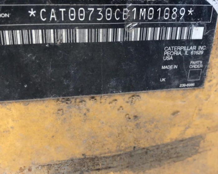 2011 CATERPILLAR 730 ARTICULATED TRUCK