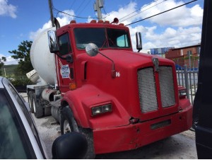 1996 KENWORTH T450 CONCRETE MIXER TRUCK