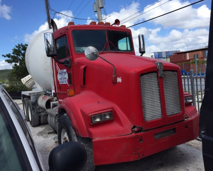 1996 KENWORTH T450 CONCRETE MIXER TRUCK