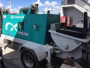 2018 EVERDIGM ETP570 CONCRETE PUMP TRAILER
