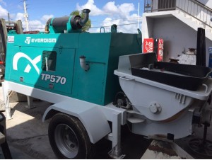 2018 EVERDIGM ETP570 CONCRETE PUMP TRAILER