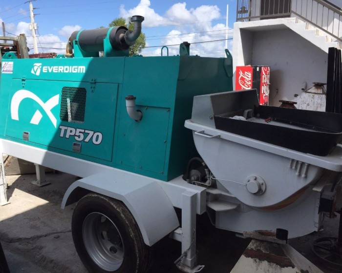 2018 EVERDIGM ETP570 CONCRETE PUMP TRAILER