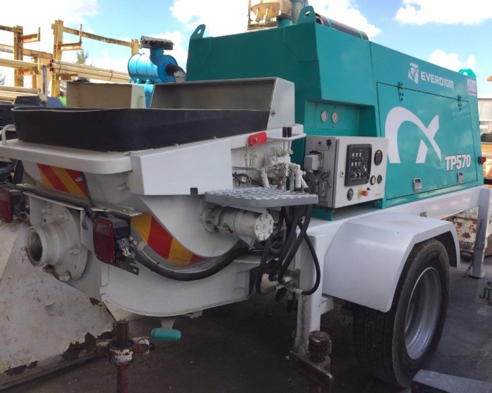 2018 EVERDIGM ETP570 CONCRETE PUMP TRAILER