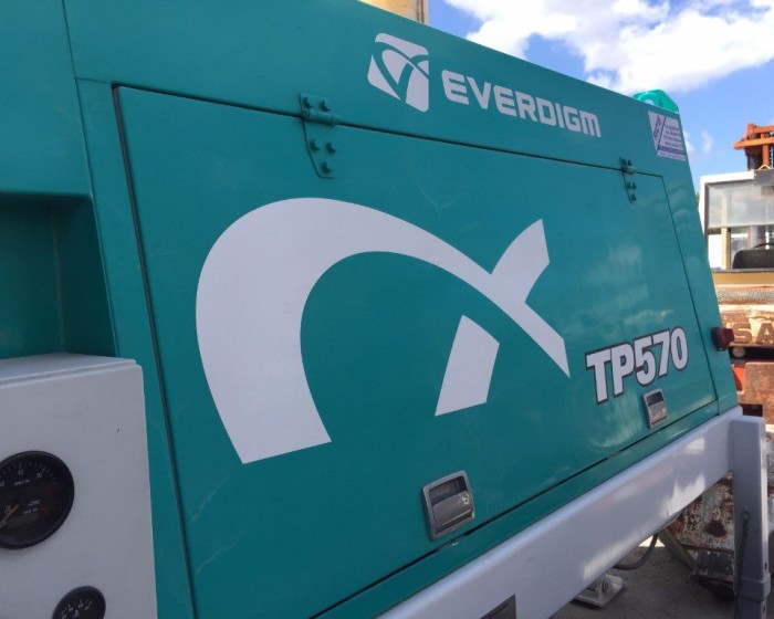 2018 EVERDIGM ETP570 CONCRETE PUMP TRAILER