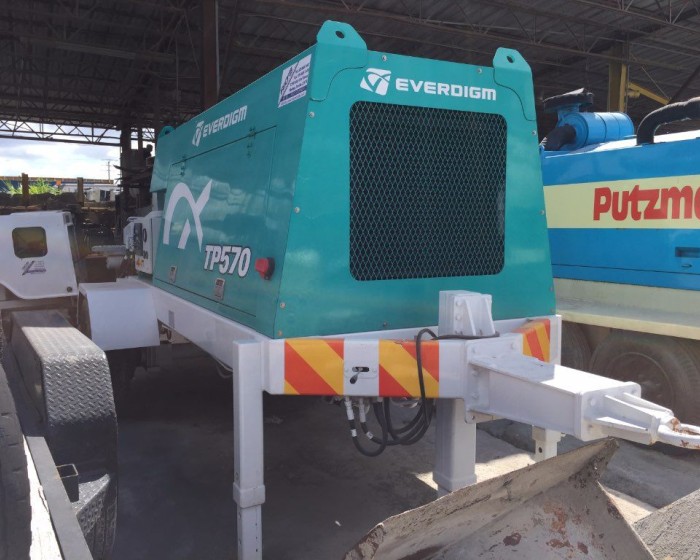 2018 EVERDIGM ETP570 CONCRETE PUMP TRAILER