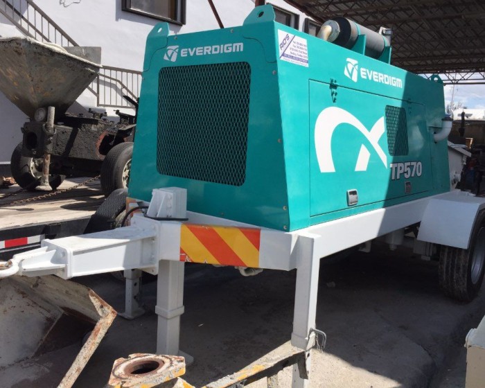 2018 EVERDIGM ETP570 CONCRETE PUMP TRAILER