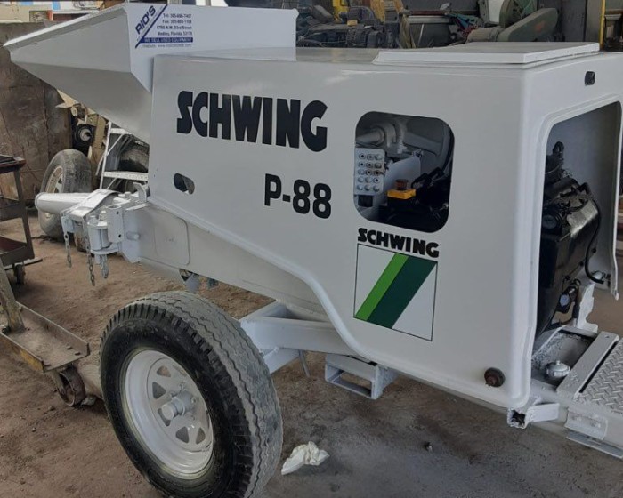 2004 SCHWING P88 CONCRETE PUMP TRAILER