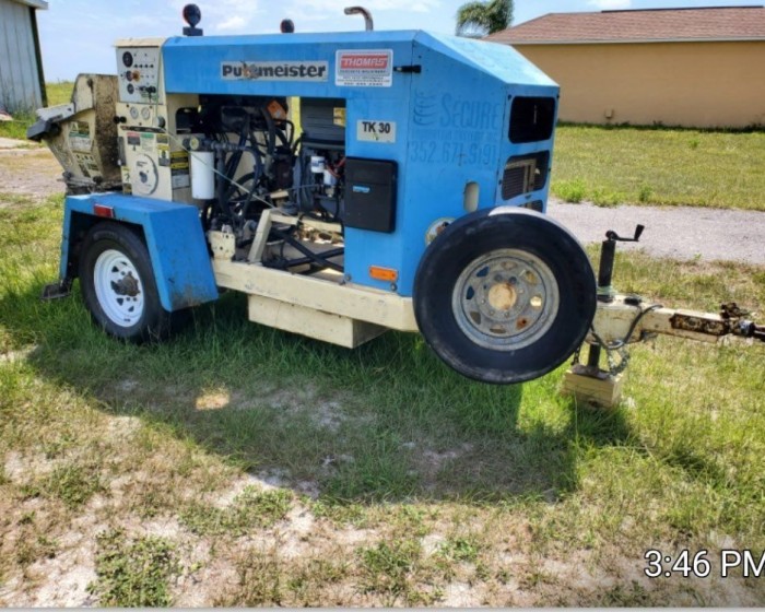 2007 PUTZMEISTER TK30 CONCRETE PUMP TRAILER