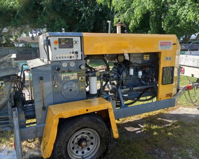 2017 PUTZMEISTER TK40 CONCRETE PUMP TRAILER