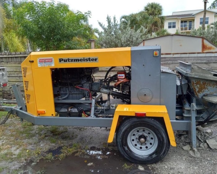 2017 PUTZMEISTER TK40 CONCRETE PUMP TRAILER