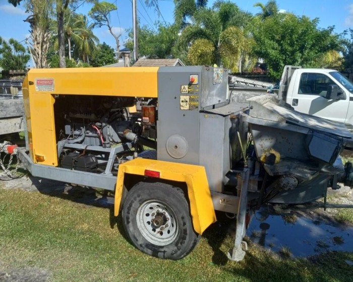 2017 PUTZMEISTER TK40 CONCRETE PUMP TRAILER