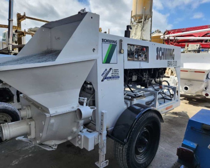 2006 SCHWING BPA-500 CONCRETE PUMP TRAILER (5 UNITS IN STOCK)