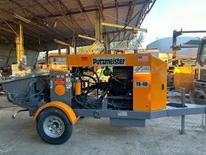 2006 PUTZMEISTER TK40 CONCRETE PUMP TRAILER