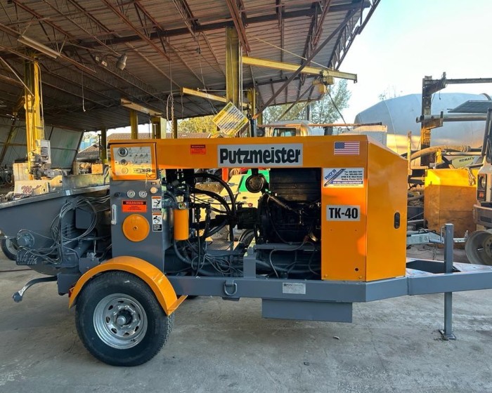 2006 PUTZMEISTER TK40 CONCRETE PUMP TRAILER
