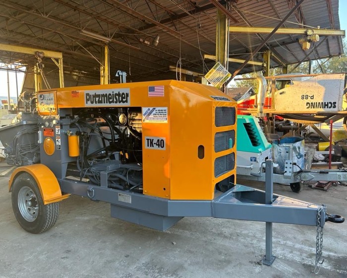 2006 PUTZMEISTER TK40 CONCRETE PUMP TRAILER