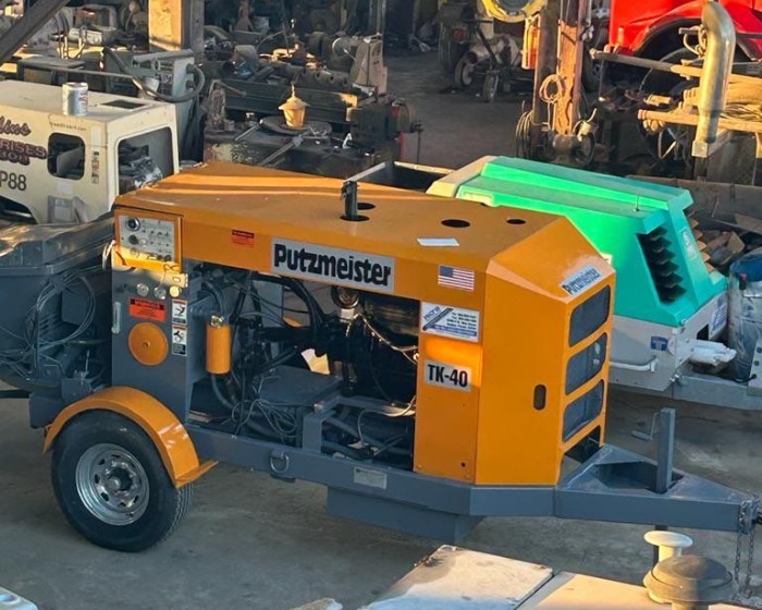 2006 PUTZMEISTER TK40 CONCRETE PUMP TRAILER