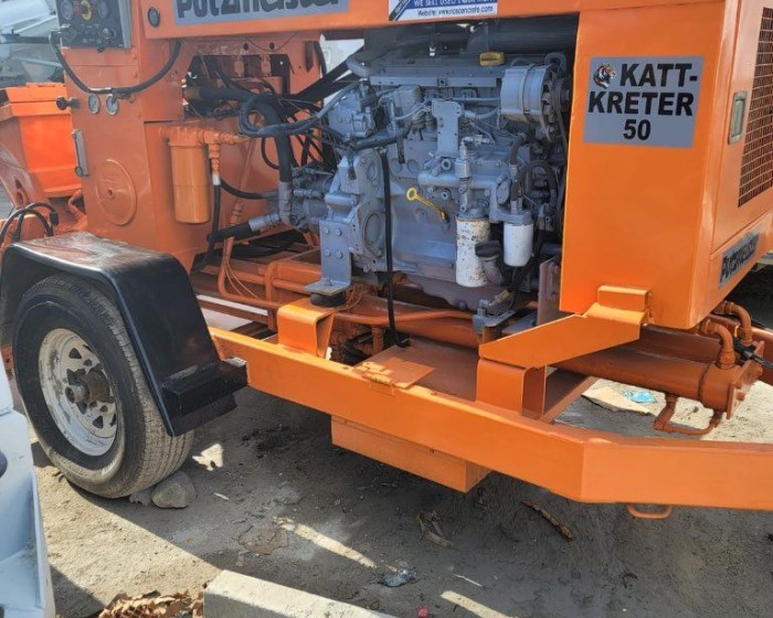 2002 PUTZMEISTER TK50 KATT KRETER CONCRETE PUMP TRAILER