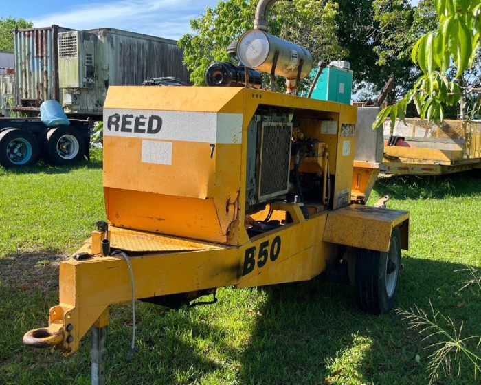 2005 REED B50 CONCRETE PUMP TRAILER