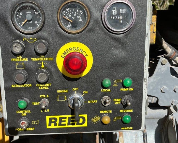 2005 REED B50 CONCRETE PUMP TRAILER