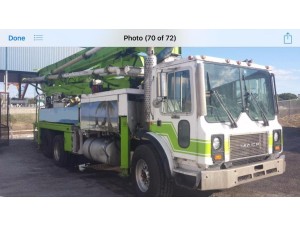 1991 MACK MR600 CONCRETE PUMP TRUCK