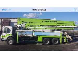 1991 MACK MR600 CONCRETE PUMP TRUCK