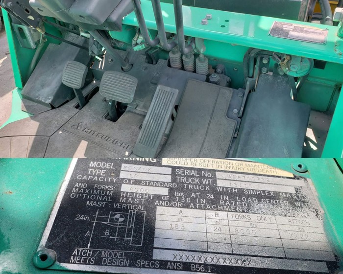 2002 MITSUBISHI FORKLIFT FGC40K