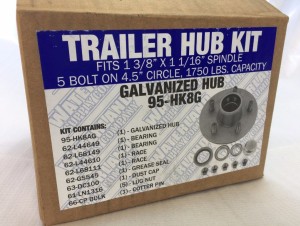 TRAILER HUB KIT GALVANIZED 95-HK8G TRUCK PARTS