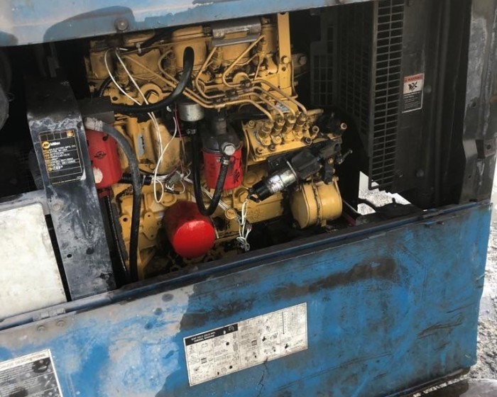 2011 MILLER BIG 40 DIESEL WELDING MACHINE TRAILER