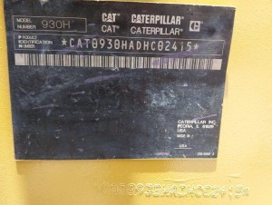 2007 CATERPILLAR 930H WHEEL LOADER