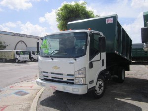 2008 ISUZU NRR LANDSCAPE DUMP TRUCK