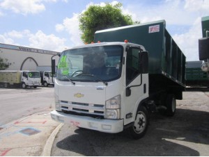 2008 ISUZU NRR LANDSCAPE DUMP TRUCK