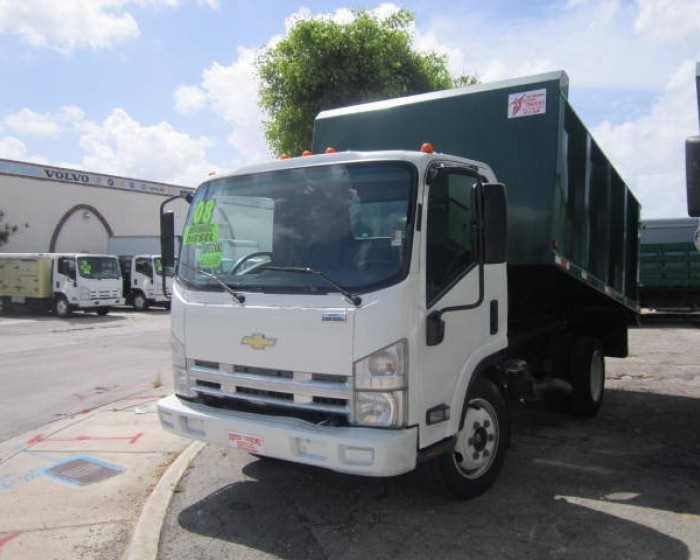 2008 ISUZU NRR LANDSCAPE DUMP TRUCK