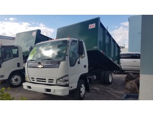 2005 ISUZU NPR LANDSCAPE DUMP TRUCK