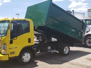 2009 ISUZU NPR-HD LANDSCAPE DUMP TRUCK