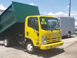 2009 ISUZU NPR-HD LANDSCAPE DUMP TRUCK