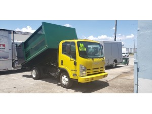 2009 ISUZU NPR-HD LANDSCAPE DUMP TRUCK